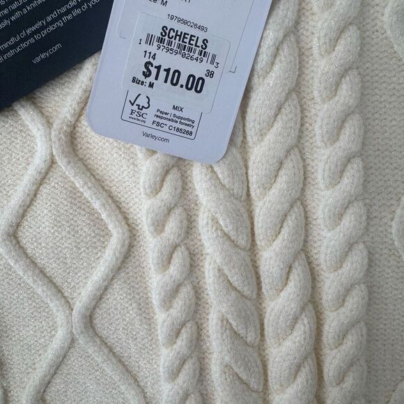 $110 Varley Joilette Roll Neck Vest in Egret size medium - Picture 5 of 8